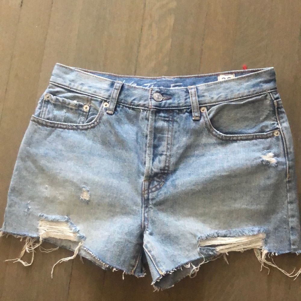 Free people denim shorts 28